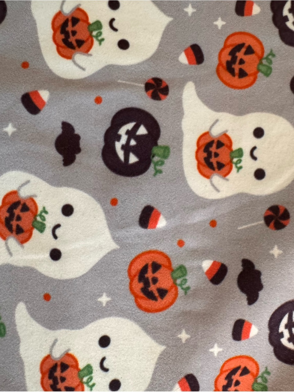 Halloween Ghost & Pumpkin Leggings - Gray - Picture 5 of 6
